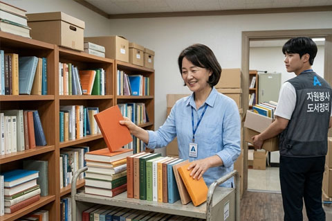 도서 정리 봉사